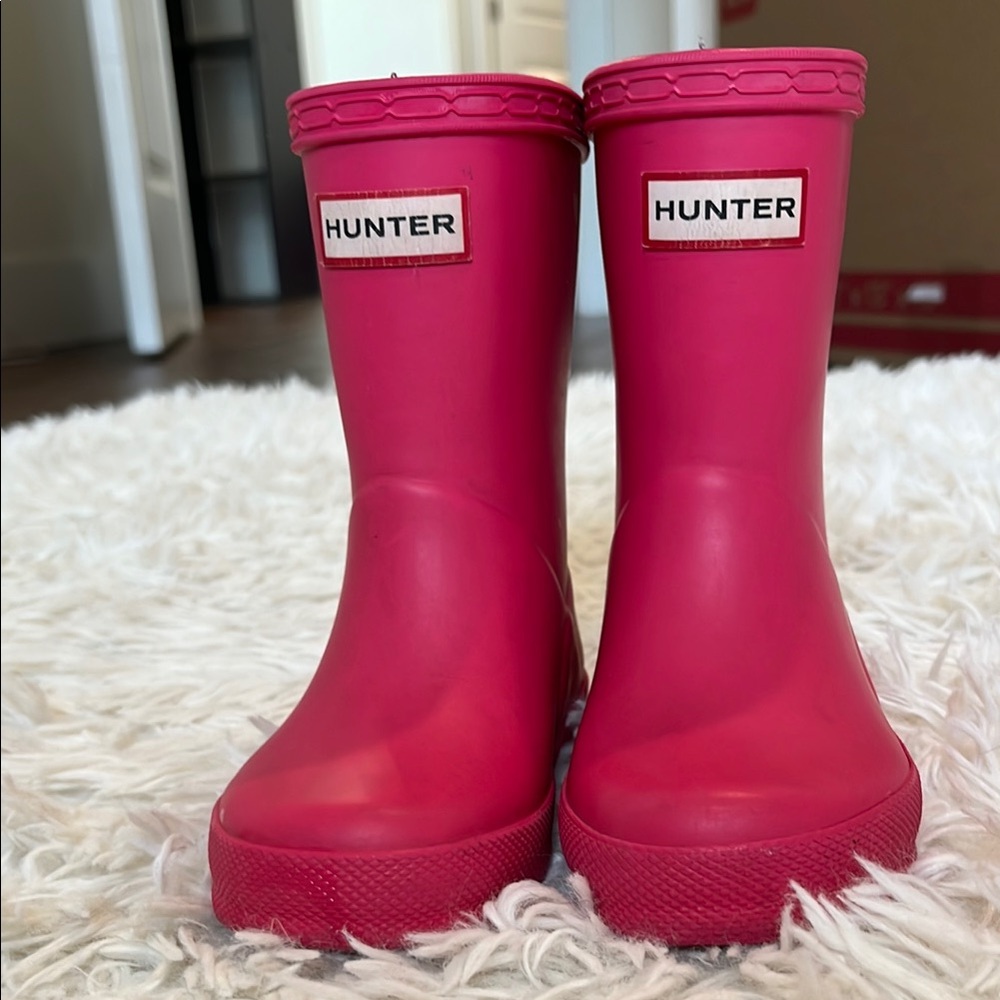 Hunter Pink Rain Boots